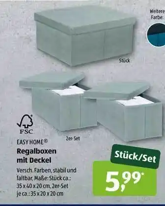 Aldi Süd Easy Home Regalboxen Mit Deckel Angebot