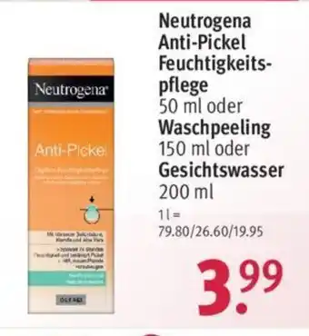 Rossmann Neutrogena Anti-Pickel 50/150/200ml Angebot