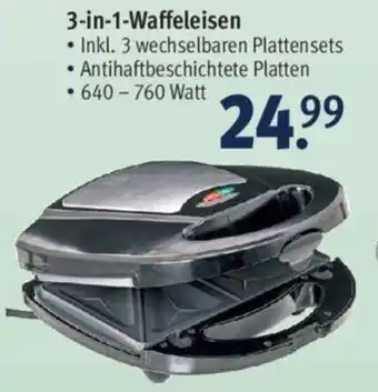 Rossmann 3-in-1- Waffeleisen Angebot