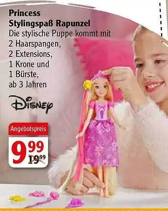 Globus Princess Stylingspaẞ Rapunzel Angebot