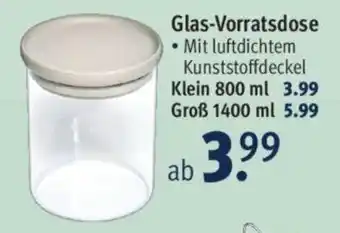 Rossmann Glas-Vorratsdose Angebot