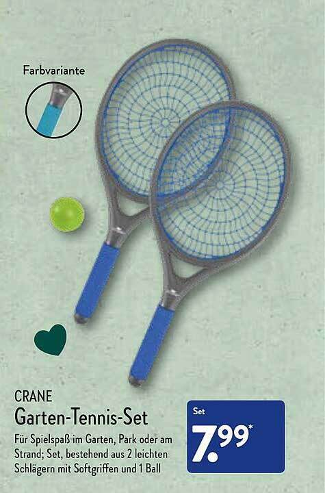Aldi Racket Crane Garten-tennis-set Angebot bei Aldi Nord