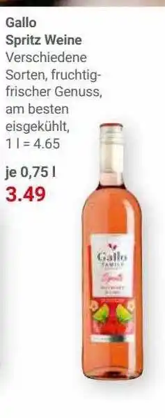 Globus Gallo Spritz Weine Angebot