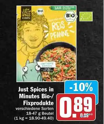 AEZ Just Spices In Minutes Bio--fixprodukte Angebot