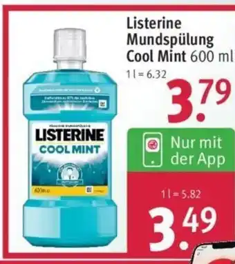 Rossmann Listerine Mundspulung Cool Mint 600ml Angebot