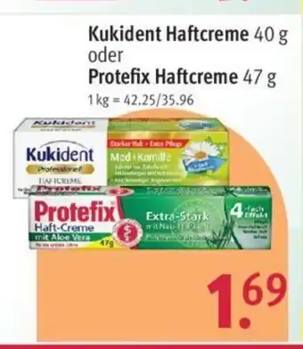 Rossmann Kukident Haftcreme 40g o. Protefix Haftcreme 47g Angebot