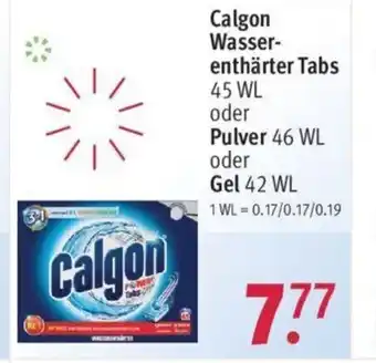 Rossmann Calgon Wasserentharter-Tabs, Pulver o. -Gel Angebot