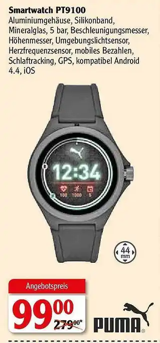 Globus Smartwatch PT9100 Angebot