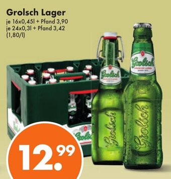 Trink und Spare Grolsch Lager 16*450ml/24*330ml Angebot