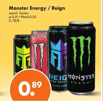 Trink und Spare Monster Energy / Reign Drink 500ml Angebot