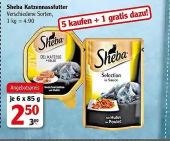 Globus Sheba Katzennassfutter Angebot