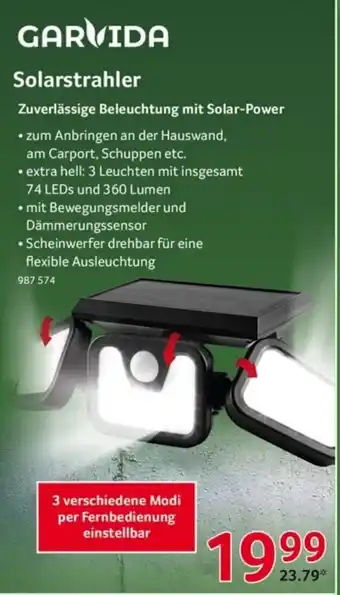 Selgros GARVIDA Solarstrahler Angebot