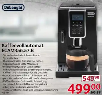 Selgros Delonghi Kaffeevollautomat ECAM356.57.B Angebot