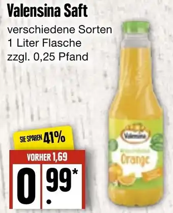 Edeka Frischemarkt Valensina Saft 1 Liter Flasche Angebot