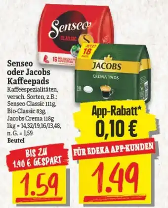 NP Discount Senseo oder Jacobs Kaffeepads Angebot