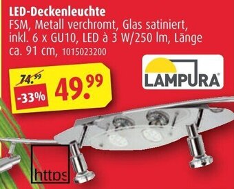 ROLLER Lampura LED Deckenleuchte Angebot