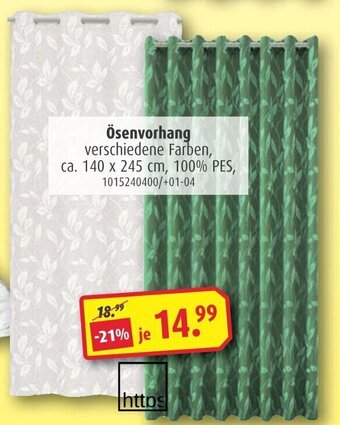 ROLLER Ösenvorhang Angebot