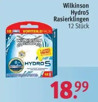 Rossmann Wilkinson Hydro5 Rasierklingen 12 Stück Angebot