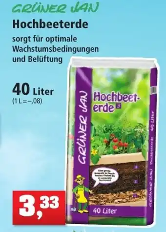 Thomas Philipps Grüner Jan Hochbeeterde 40 Liter Angebot