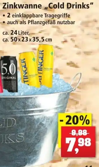 Thomas Philipps Zinkwanne ,,Cold Drinks" Angebot