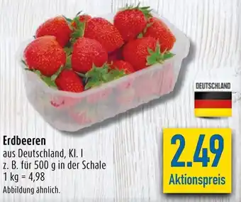 diska Erdbeeren für 500 g in der Schale Angebot