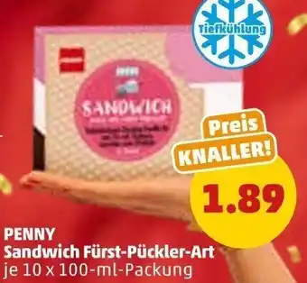 PENNY Penny Sandwich Fürst Pückler Art 10 x 100 ml Packung Angebot