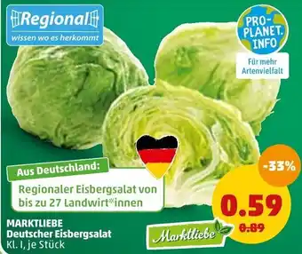 PENNY Marktliebe Deutscher Eisbergsalat Angebot