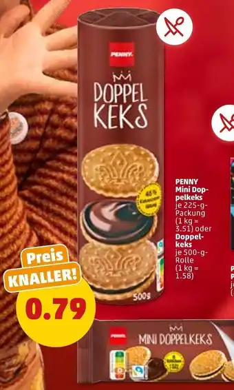 PENNY Penny Mini Doppelkeks 225 g Packung oder Doppelkeks 500 g Rolle Angebot