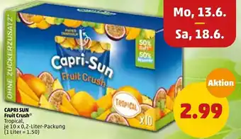 PENNY Capri Sun Fruit Crush 10x0,2 Liter Packung Angebot