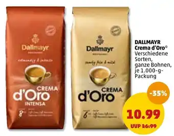 PENNY Dallmayr Crema d'Oro 1000 g Packung Angebot