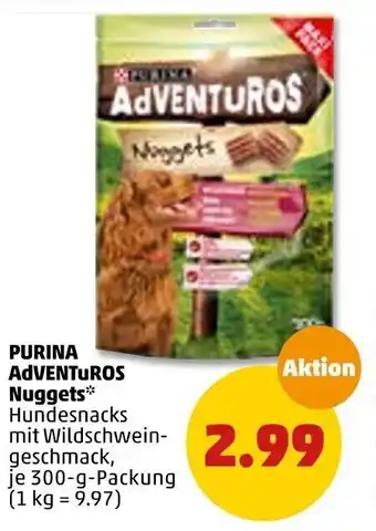 PENNY Purina Adventuros Nuggets 300 g Packung Angebot