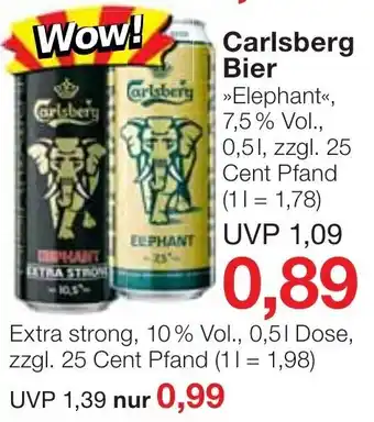 Jawoll Carlsberg Bier ,,Elephant" 0,5 L Angebot