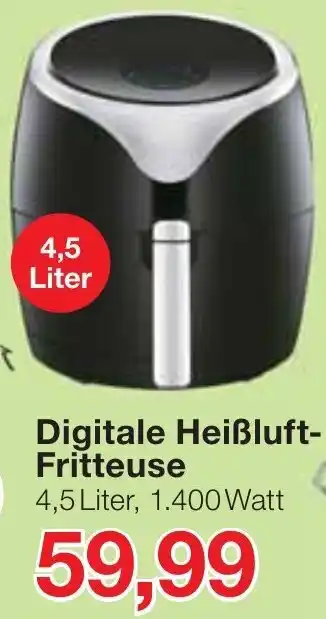 Jawoll Digitale Heißluft Fritteuse 4,5 Liter Angebot