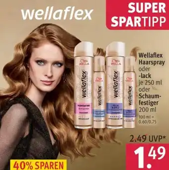 Rossmann Wellaflex Haarspray oder lack 250 ml oder Schaumfestiger 200 ml Angebot