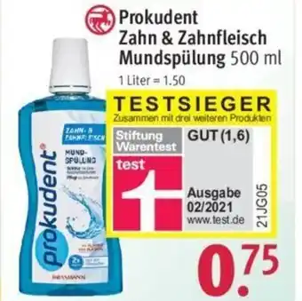Rossmann Prokudent Zahn & Zahnfleisch Mundspülung 500 ml Angebot