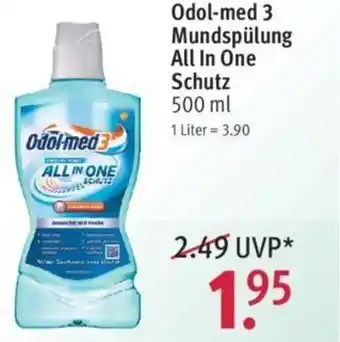 Rossmann Odol med 3 Mundspülung All In One Schutz Angebot