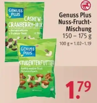 Rossmann Genuss Plus Nuss Frucht Mischung 150-175 g Angebot