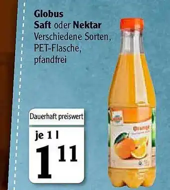 Globus Globus Saft oder Nektar Angebot