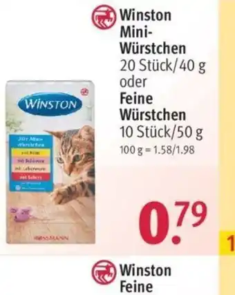 Rossmann Winston Mini Würstchen oder Feine Würstchen Angebot