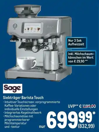 METRO Sage Siebtrager | Barista Touch Angebot