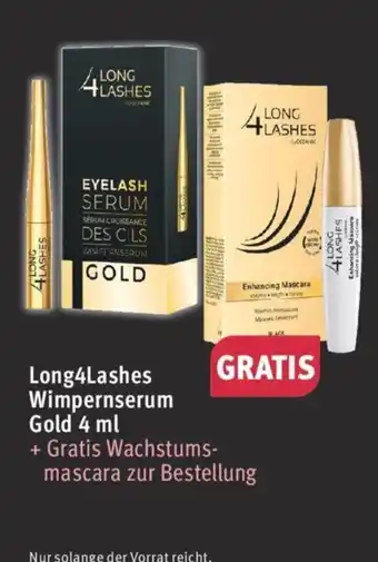 Rossmann Long4Lashes Wimpernserum Gold 4 ml Angebot