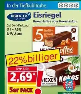 Norma Hexen-eis Eisriegel Angebot