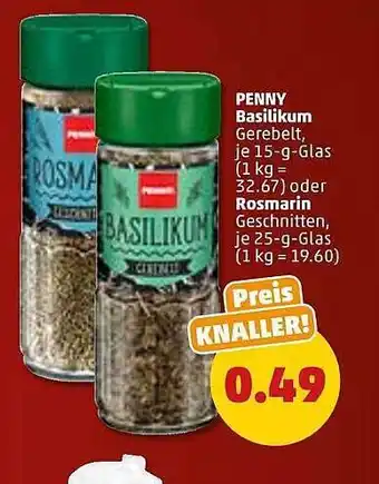 PENNY Penny Basilikum Oder Rosmarin Angebot