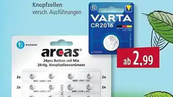 Pfennigpfeiffer Varta Arcas Knopfzellen Angebot