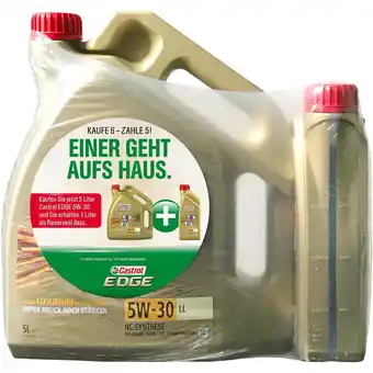 OBI Castrol edge 5w-30 ll motoröl 5+1 l Angebot