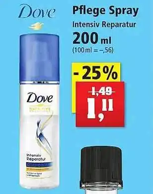 Thomas Philipps Dove Pflege Spray Intensiv Reparatur Angebot