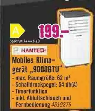 Hornbach Mobiles Klimagerät „9000BTU” Angebot