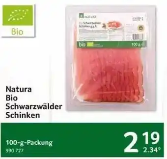 Selgros Natura Bio Schwarzwälder Schinken Angebot