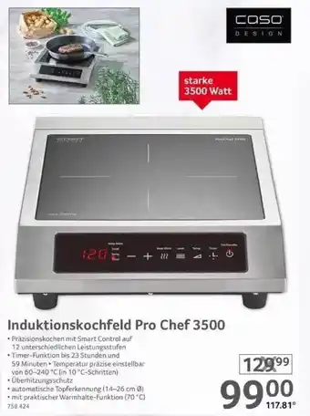 Selgros Caso Induktionskochfeld Pro Chef 3500 Angebot