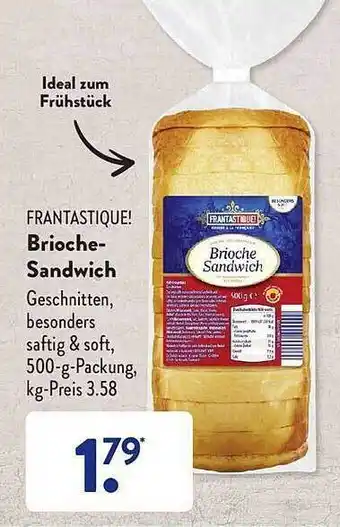 Aldi Süd Frantastique! Brioche-sandwich Angebot